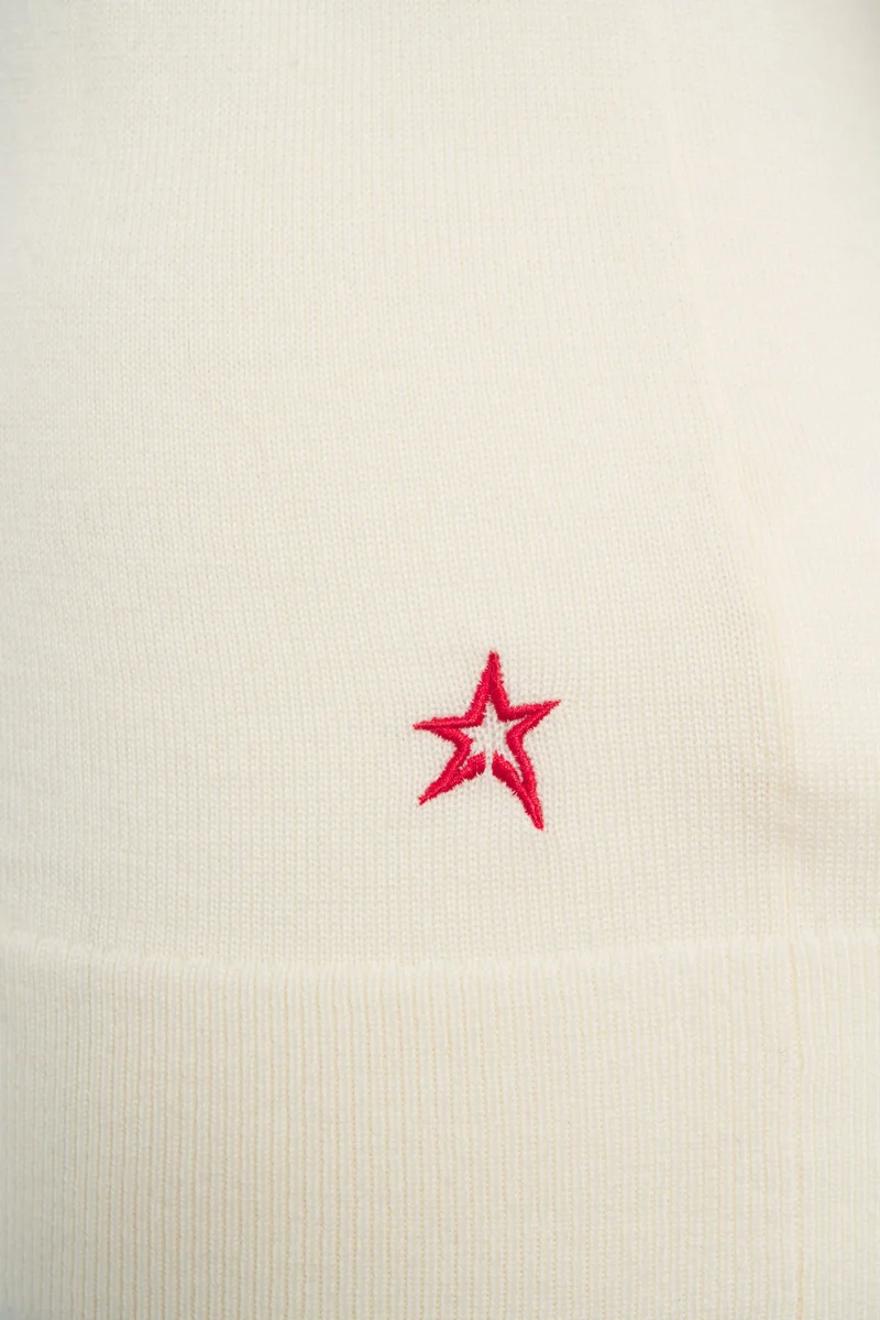 Maglia a collo alto in lana merino