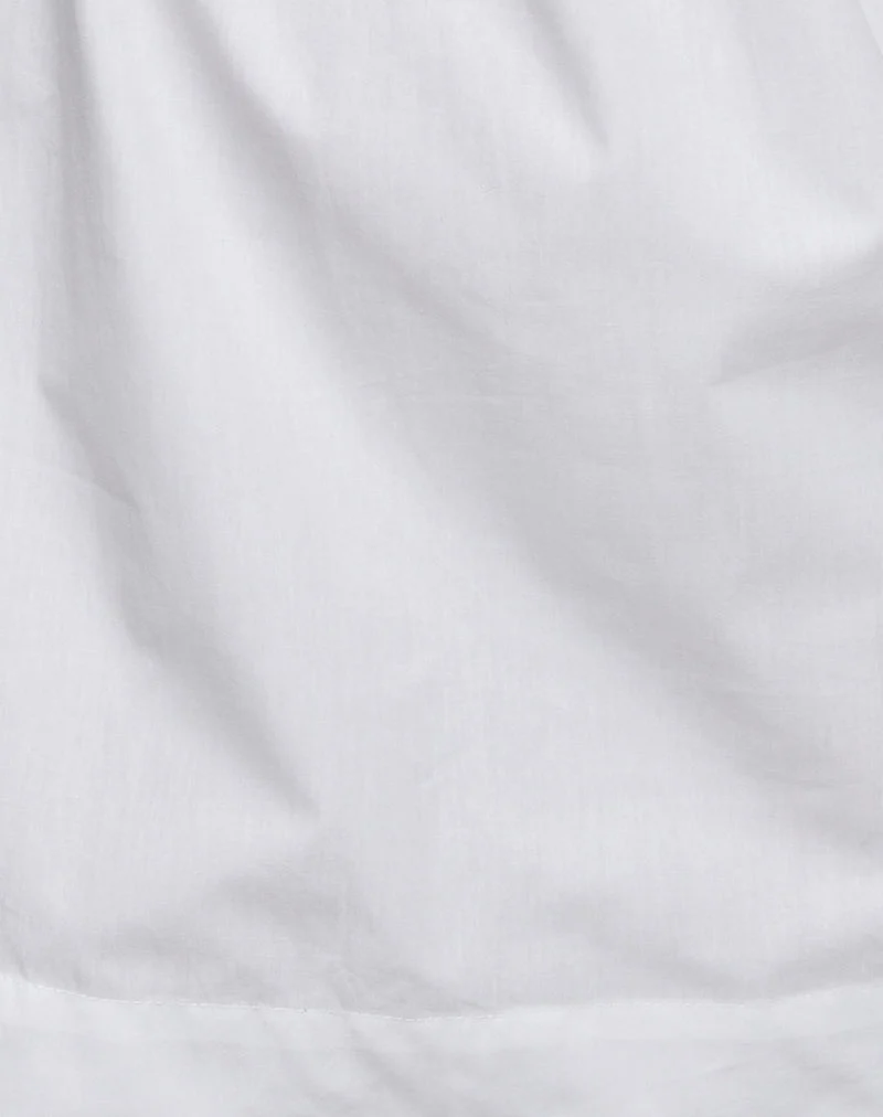 Melda Tee-Minikleid aus Popeline Weiß