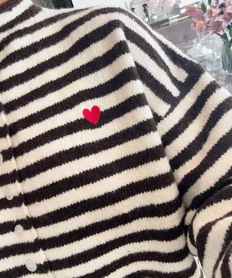 Pullover Kiva Braun Gestreift