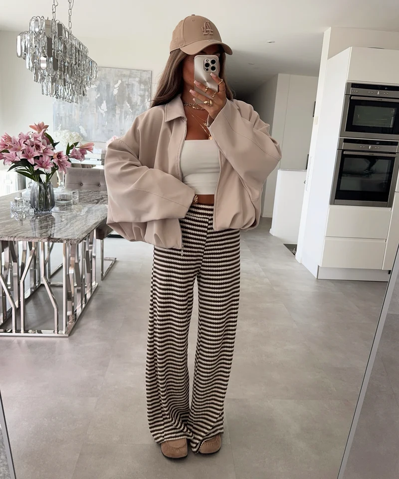 Stoffhose Saelia Braun