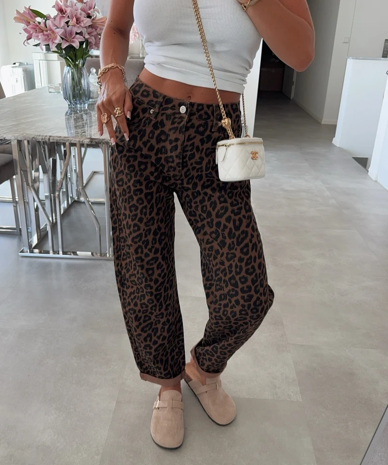 Stretch Mom Jeans Nerina Leo Braun