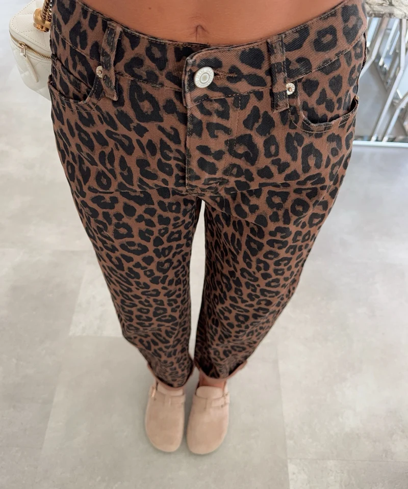 Stretch Mom Jeans Nerina Leo Braun