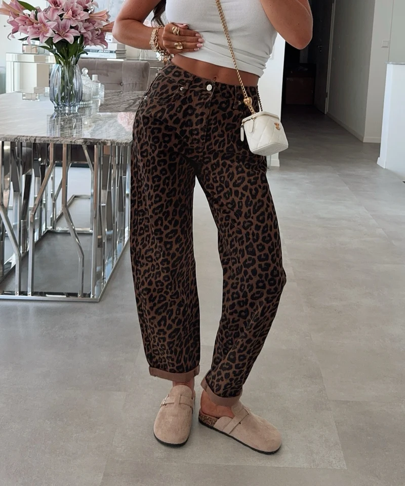 Stretch Mom Jeans Nerina Leo Braun