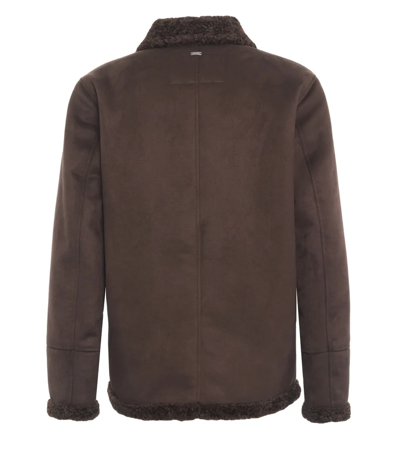 Giacca effetto suede