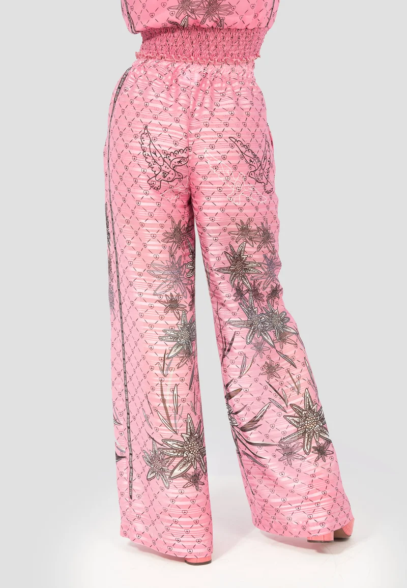 Design Stoffhose Edelweiss Rosa
