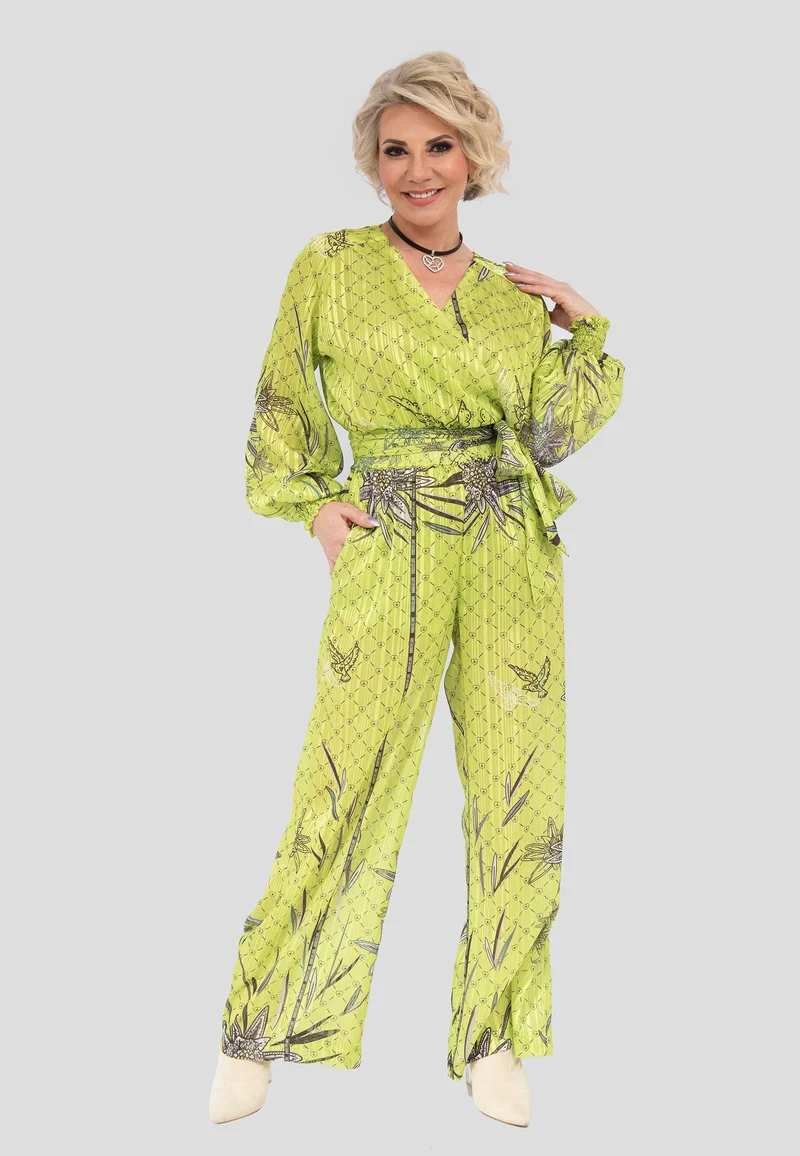 Design Stoffhose Edelweiss Lime