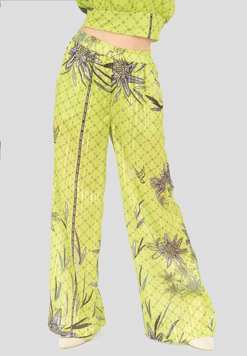 Design Stoffhose Edelweiss Lime