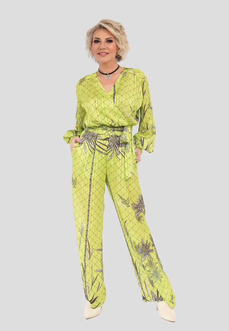 Design Stoffhose Edelweiss Lime