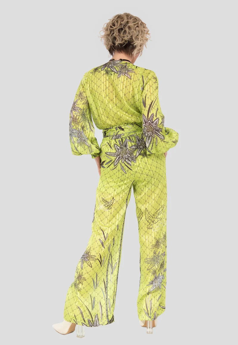Design Stoffhose Edelweiss Lime