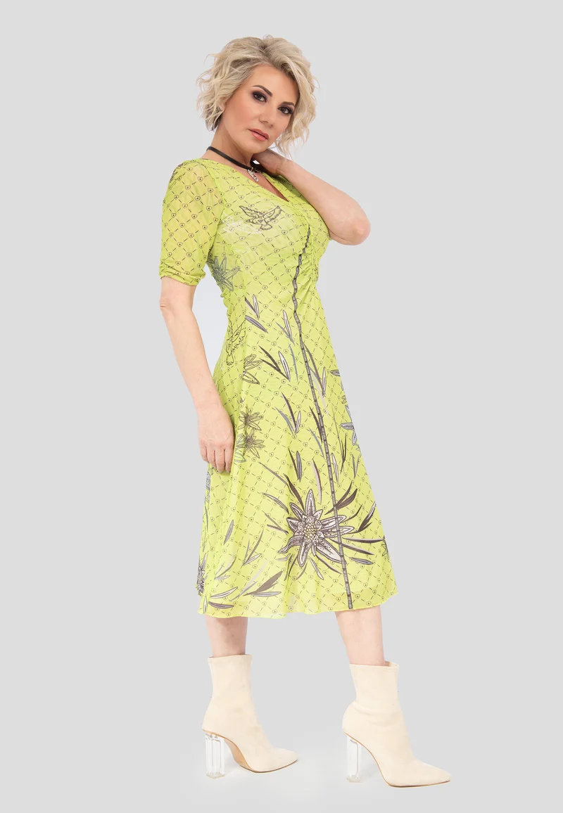 Design Edelweiss Doppelseitig bedrucktes kleid