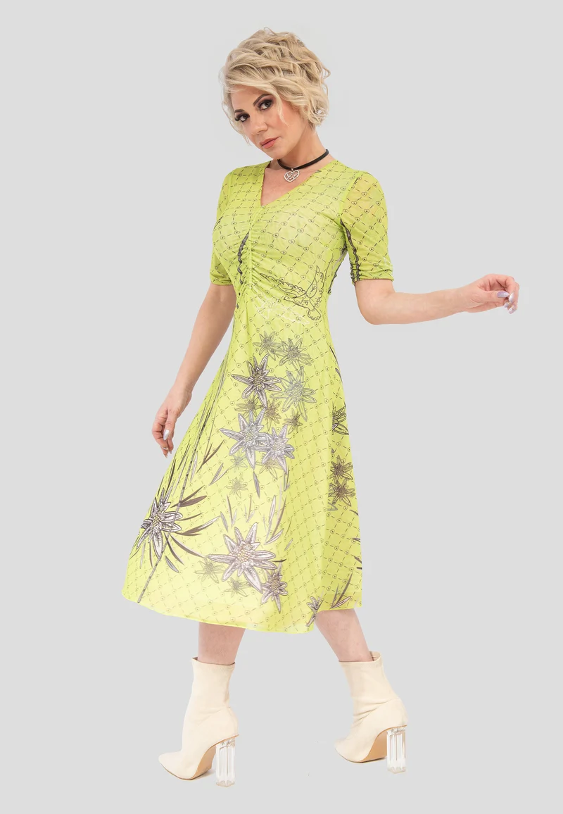 Design Edelweiss Doppelseitig bedrucktes kleid