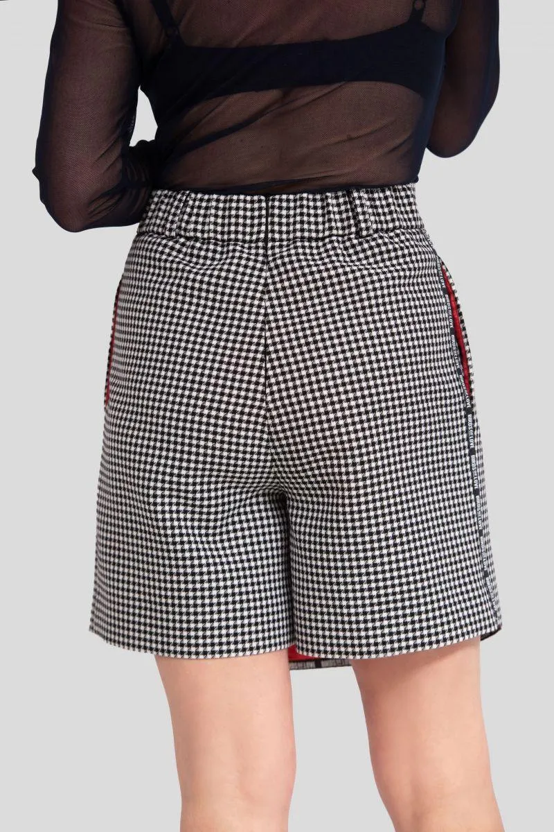 Hahnentritt Shorts für Damen