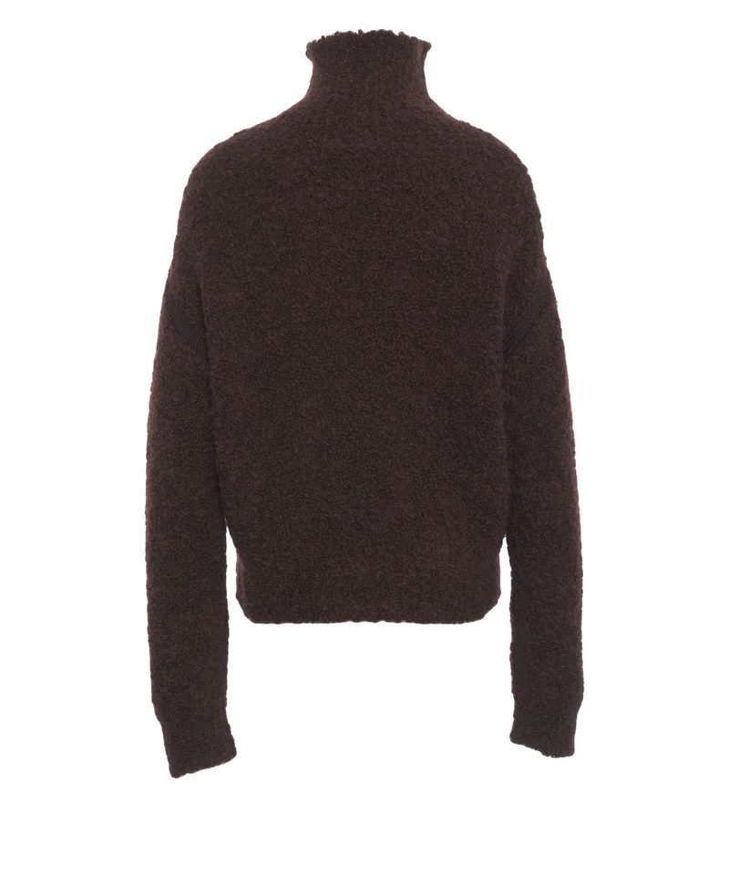 Maglione a dolcevita in alpaca