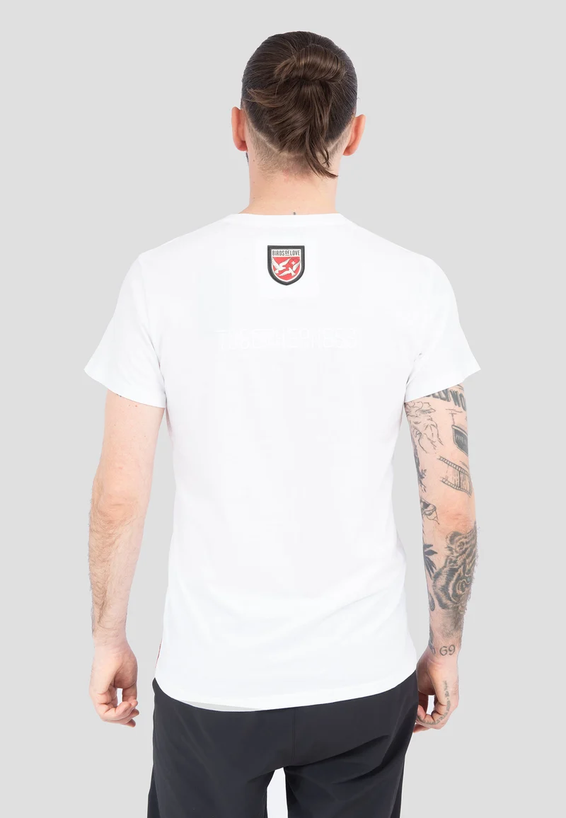 Herren T-Shirt Weiß | V-Ausschnitt | Modal-Baumwolle-Mix | Schnelltrocknend