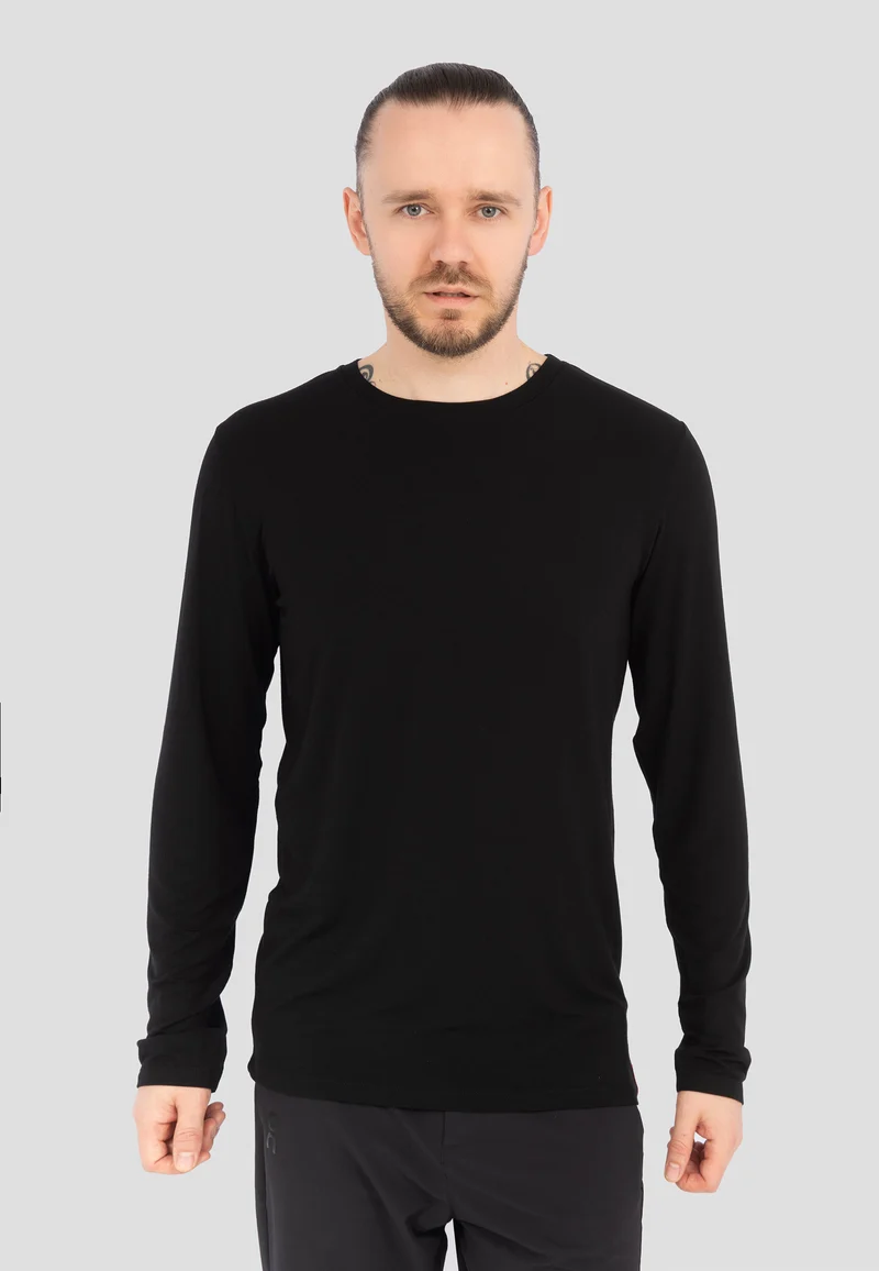 Herren Longsleeve T-Shirt - Schwarz