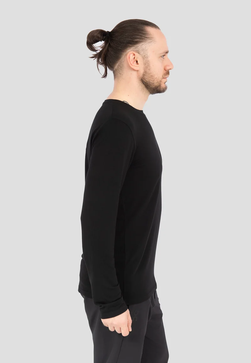 Herren Longsleeve T-Shirt - Schwarz