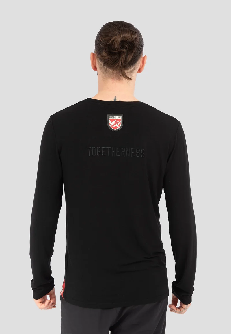 Herren Longsleeve T-Shirt - Schwarz