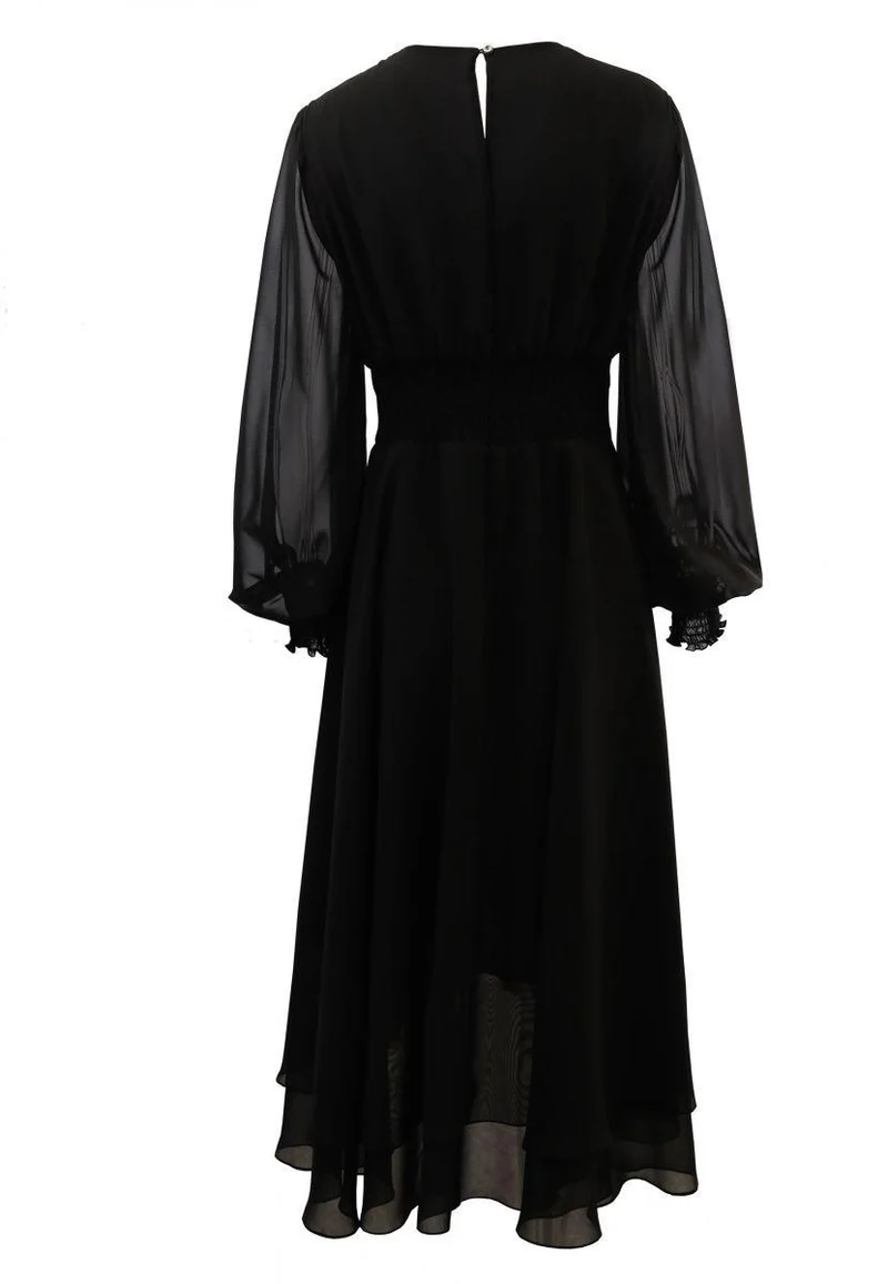 Freizeit-Maxikleid Black