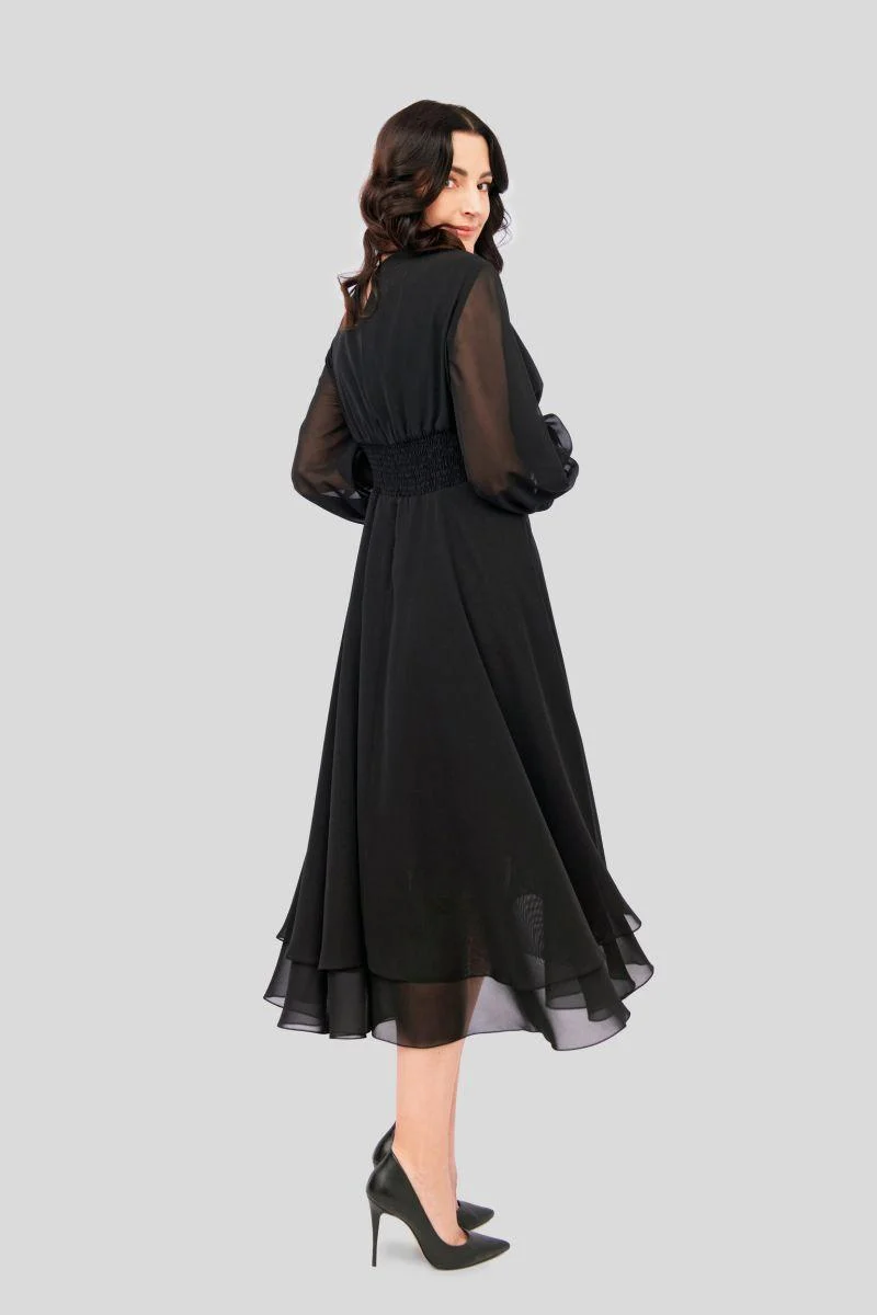 Freizeit-Maxikleid Black