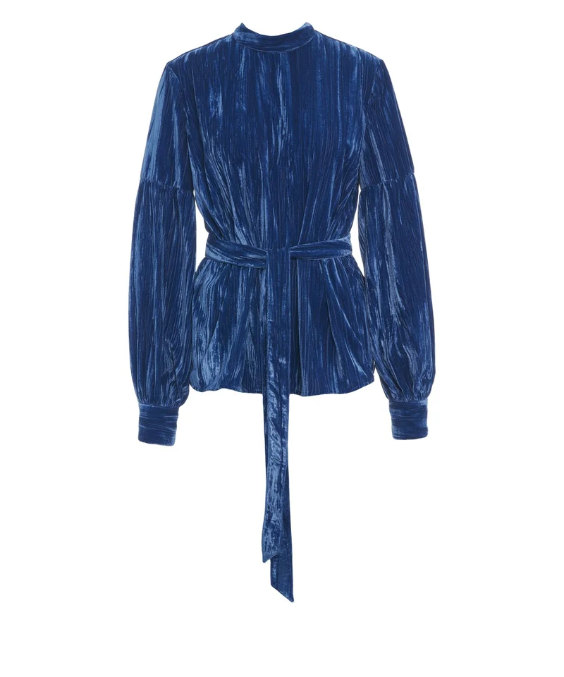 Blusa in velluto