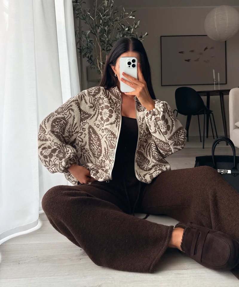 Stoffhose Melou Braun
