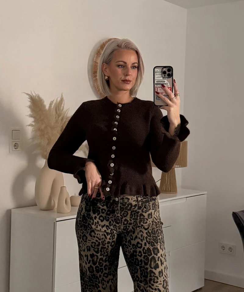 Cardigan Marta Dunkelbraun