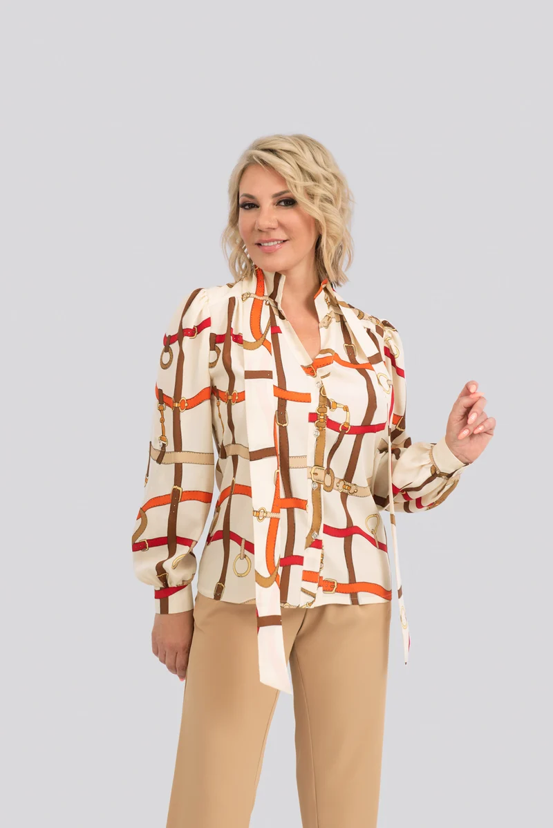 Premium Damen-Seidenbluse aus 100 % reiner Seide | Handmade in Switzerland