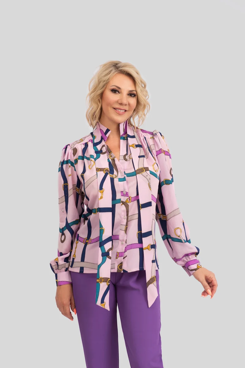 Premium Damen-Seidenbluse aus 100 % reiner Seide