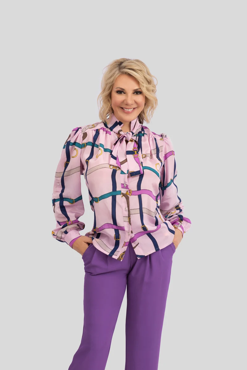 Premium Damen-Seidenbluse aus 100 % reiner Seide