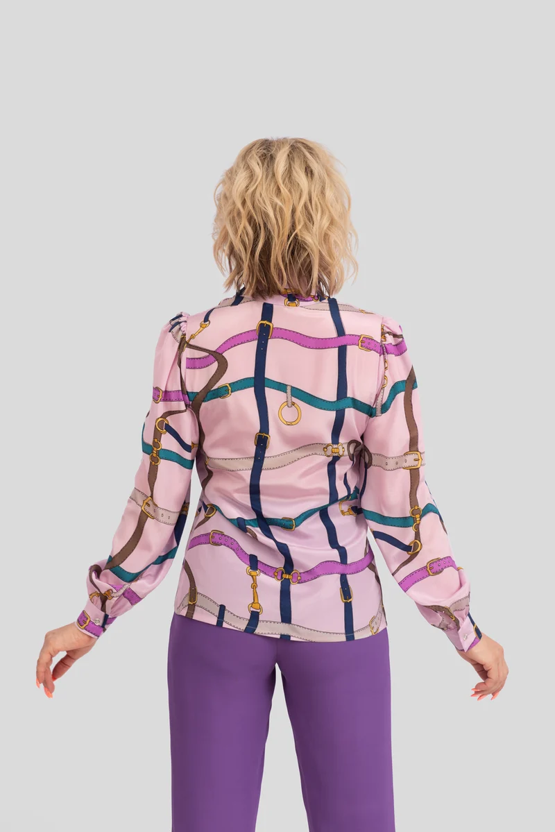 Premium Damen-Seidenbluse aus 100 % reiner Seide