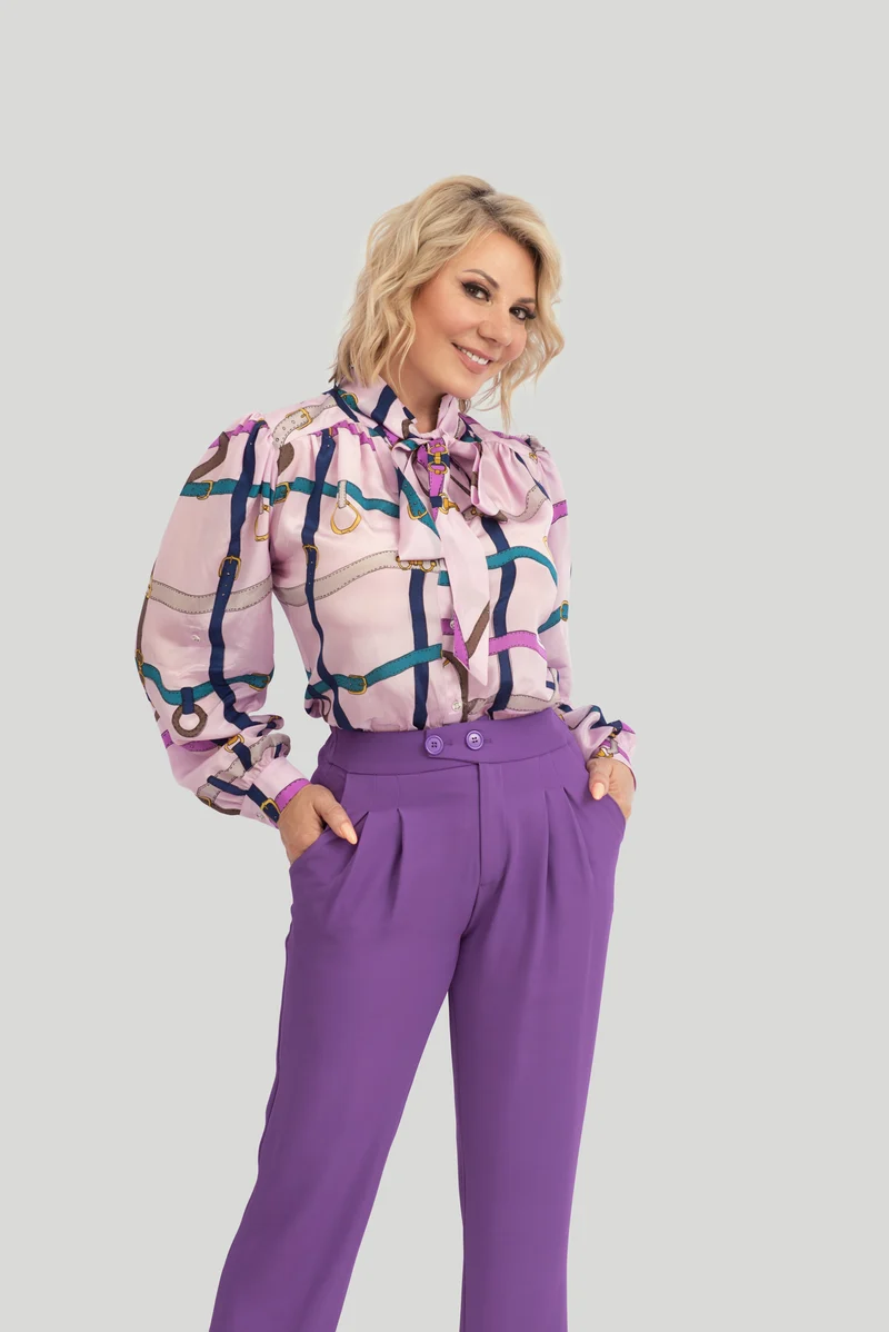 Premium Damen-Seidenbluse aus 100 % reiner Seide