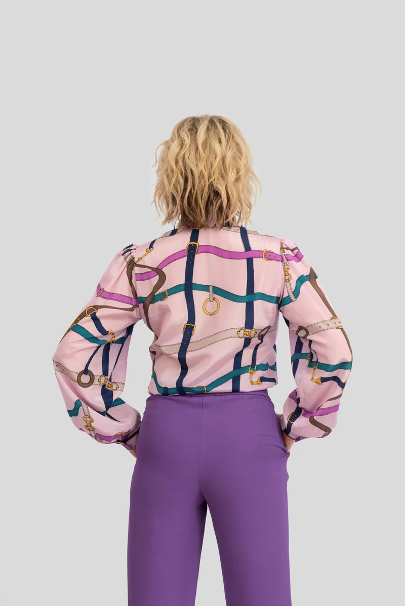 Premium Damen-Seidenbluse aus 100 % reiner Seide