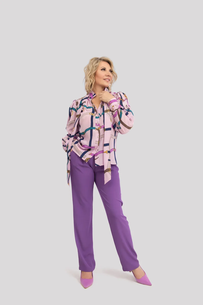 Premium Damen-Seidenbluse aus 100 % reiner Seide
