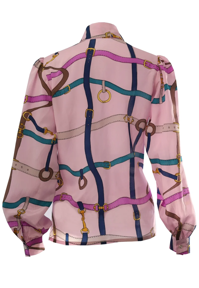Premium Damen-Seidenbluse aus 100 % reiner Seide