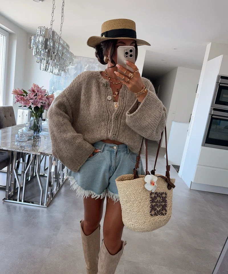 Cardigan Dania Taupe