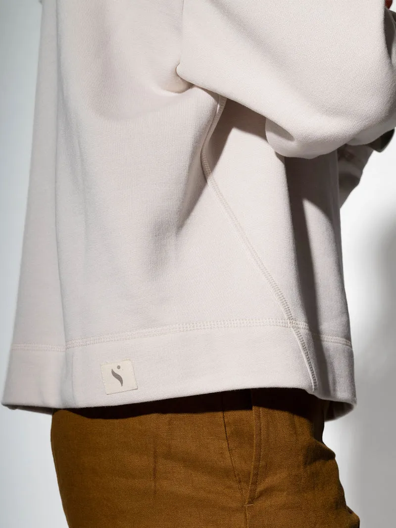 Sweatshirt LUNA aus edlem Kaschmir-Mix in Almond
