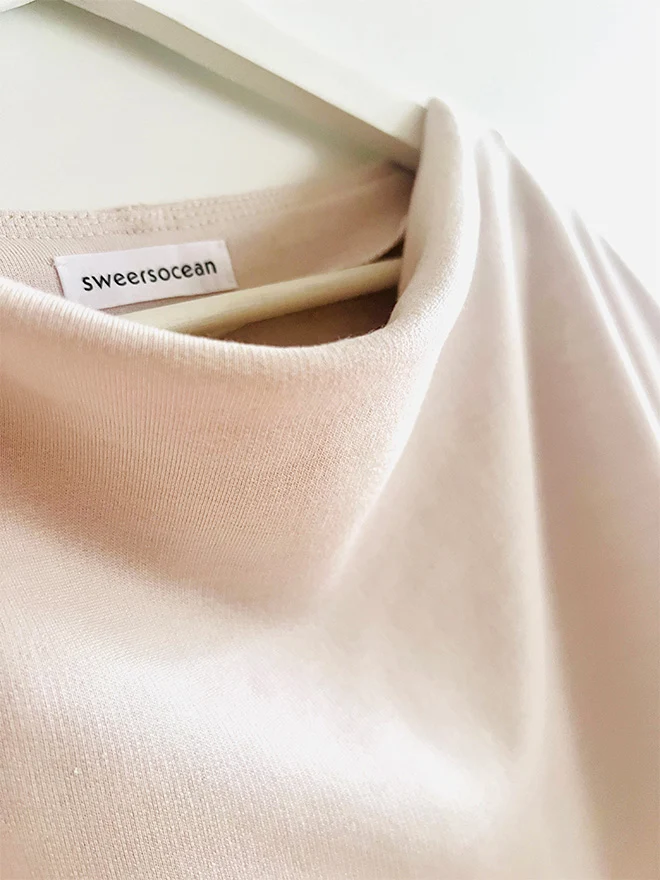 Sweatshirt LUNA aus edlem Kaschmir-Mix in Almond