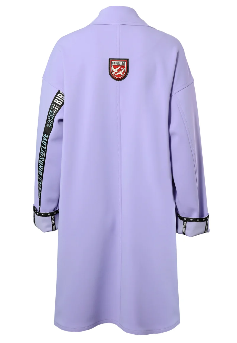 Eleganter Damen-Mantel im Oversized-Stil | Flieder