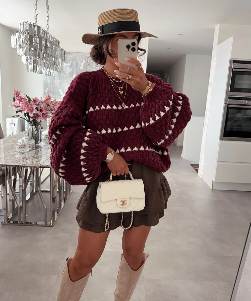 Pullover Jori Weinrot
