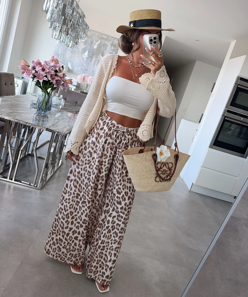 Schlaghose Elodie Leo Beige