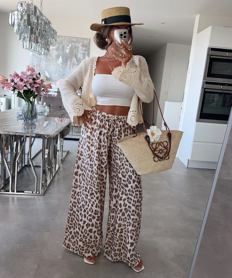 Schlaghose Elodie Leo Beige