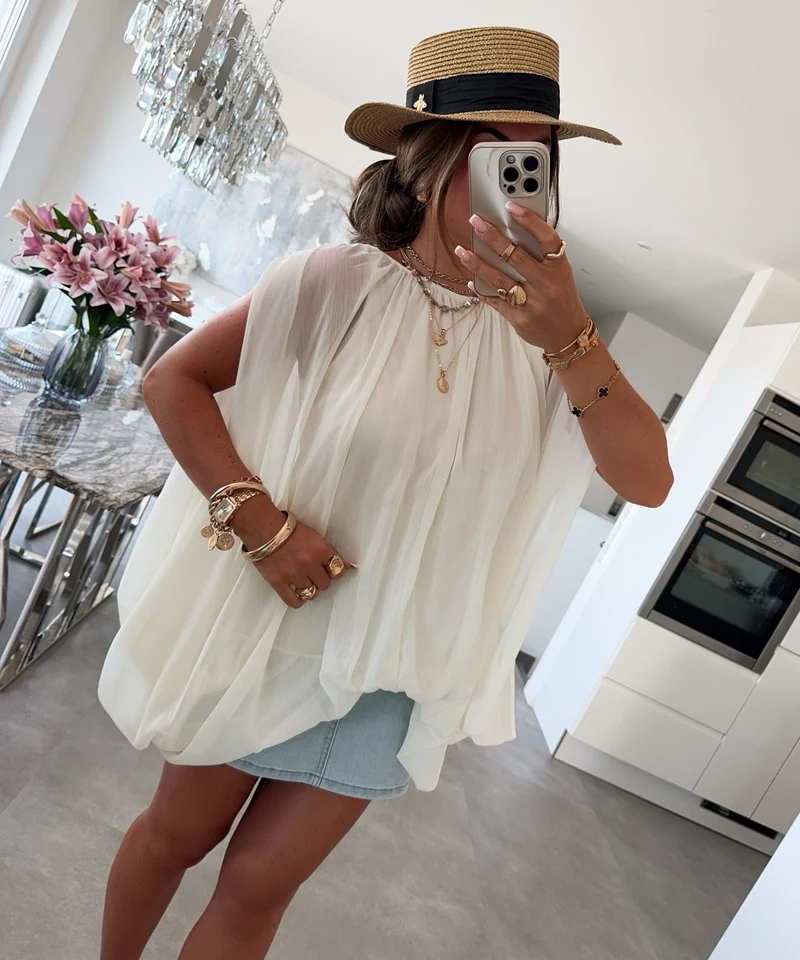 Bluse Marla Beige