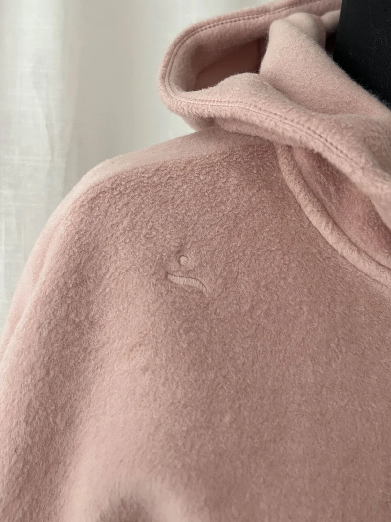 EMBER - weiche Baumwollfleece-Jacke in Dusty Pink