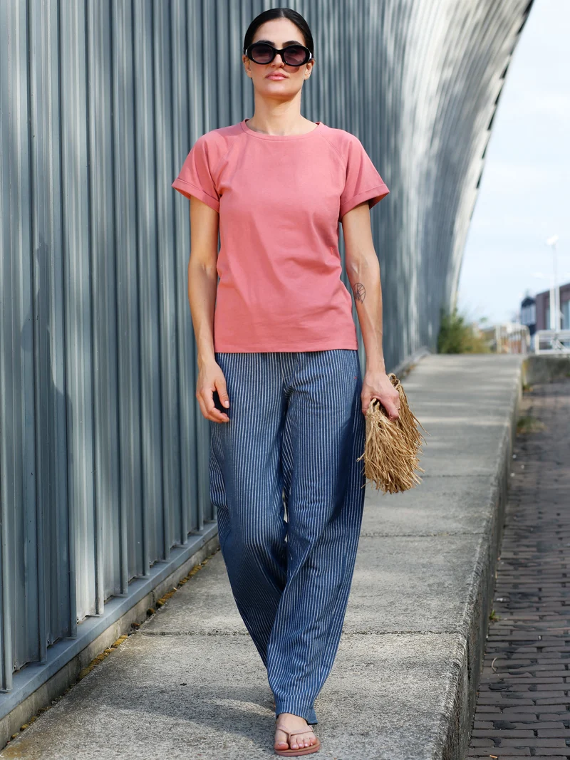 TARA T-Shirt aus Baumwolle in burnt red
