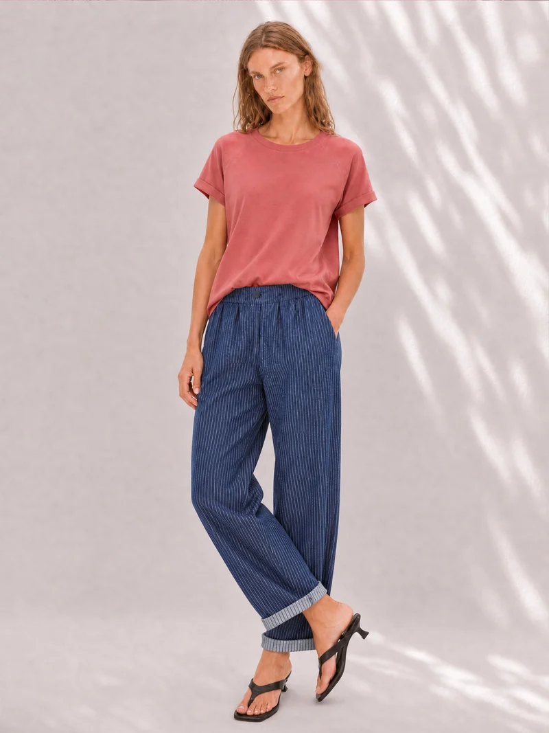 TARA T-Shirt aus Baumwolle in burnt red