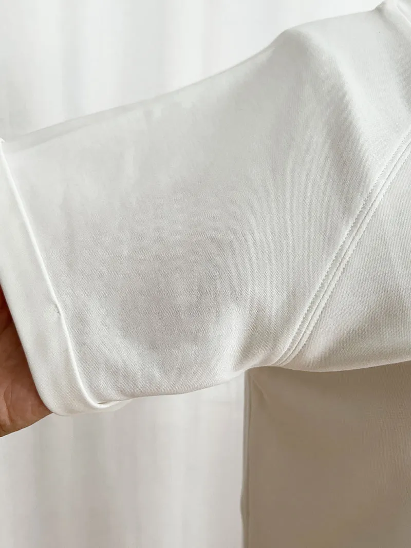 Premium T-Shirt SMILLA aus edler Pima-Baumwolle in off-white