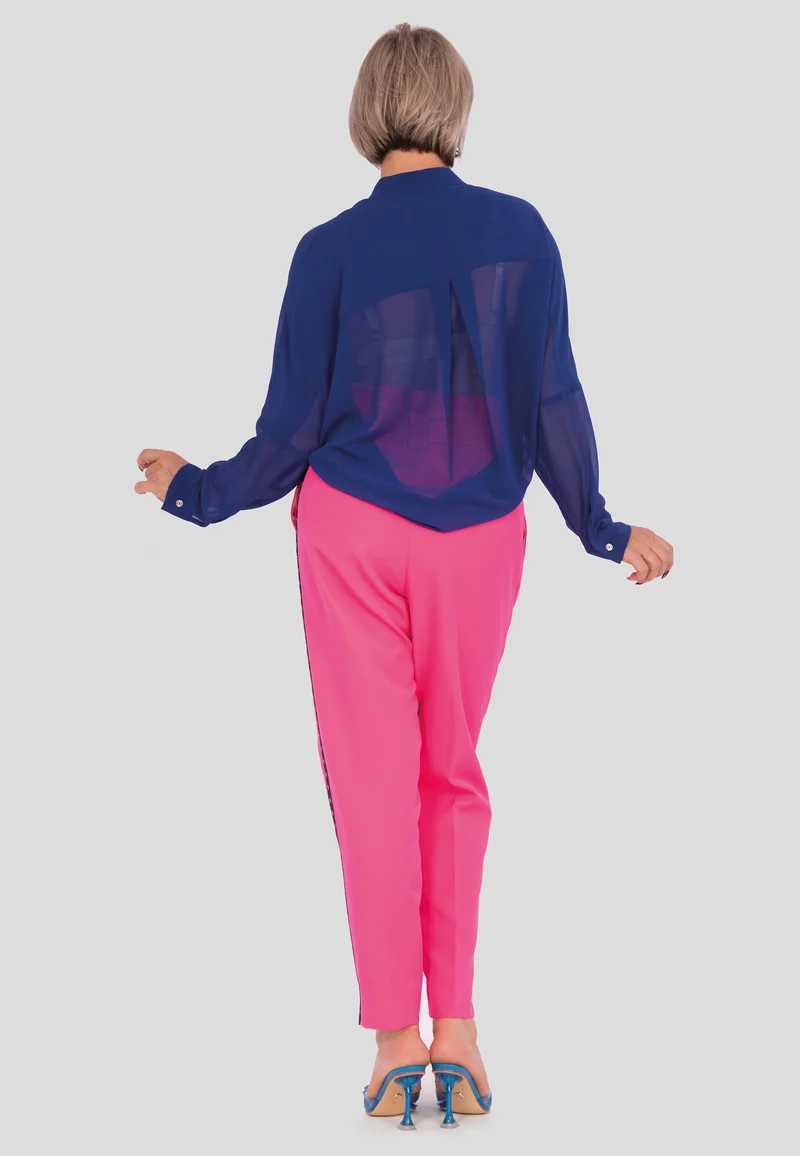 Modische hoch sitzende Hose mit Gürtel für Damen