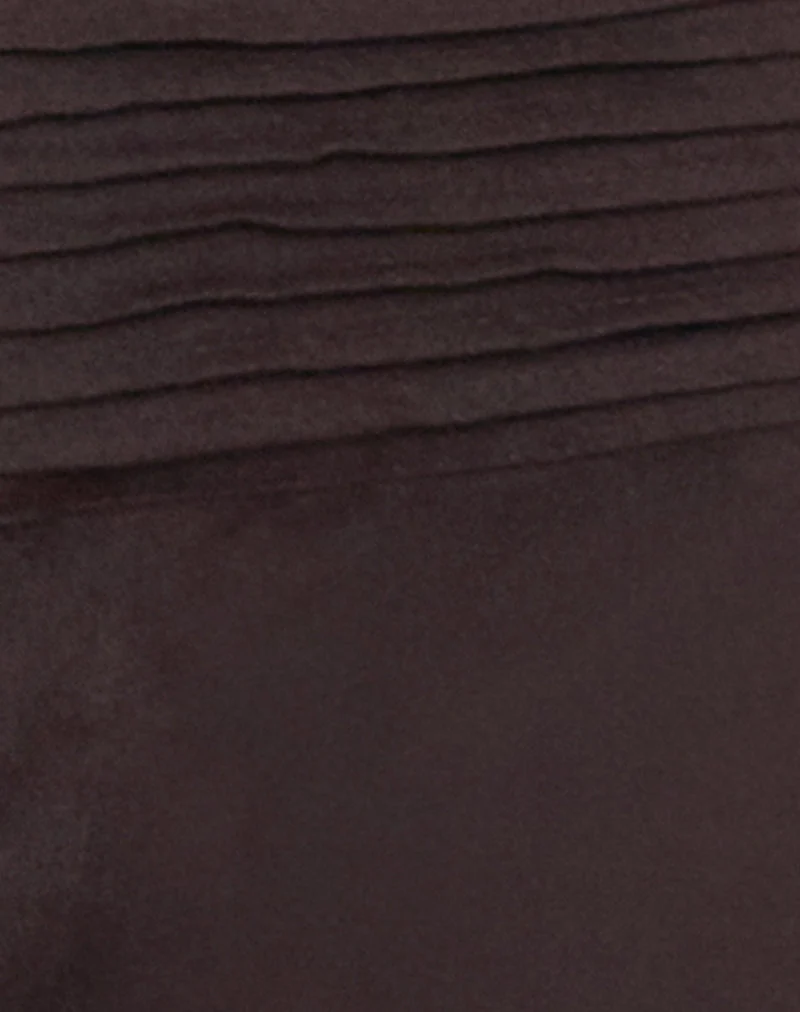 Hose „Sadasi“ aus Twill in der Farbe „Bitter Chocolate“