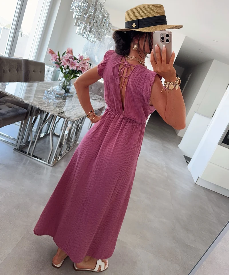 Musselin Kleid Geli Beere