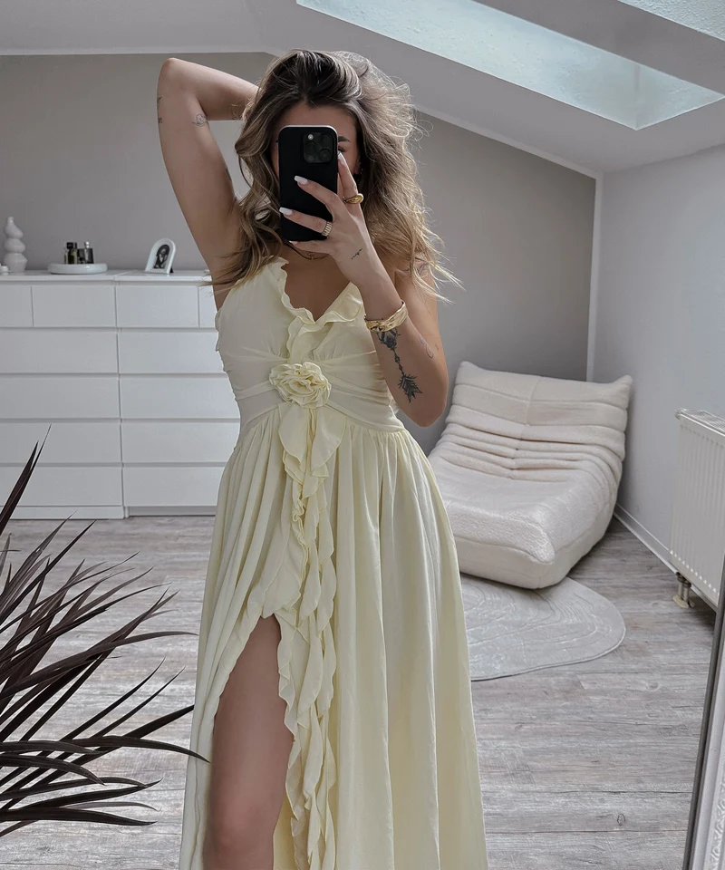 Kleid Rosia Gelb
